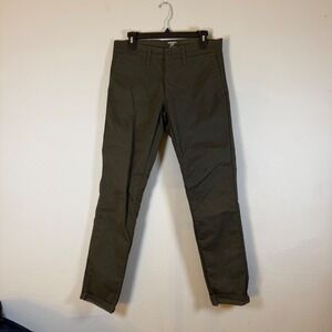 Carhartt WIP Men's Chinos Pants Olive Green Size 30x32 Straight Fit